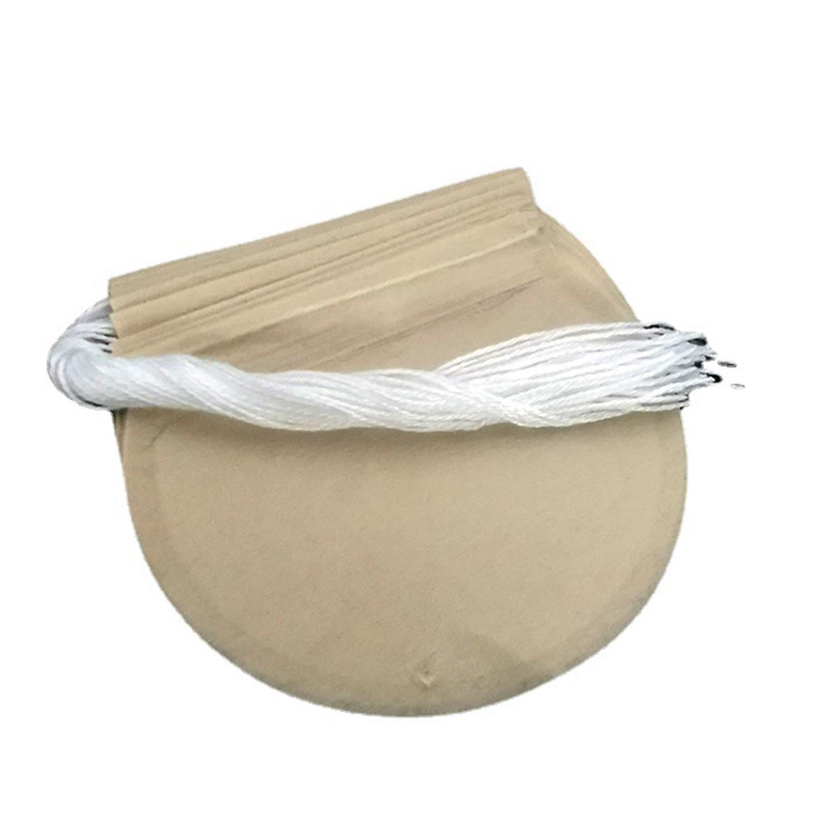 2x100x Tea Filter Bags Drawstring Kitchen Spice Seasoning Filter Package Unbleached