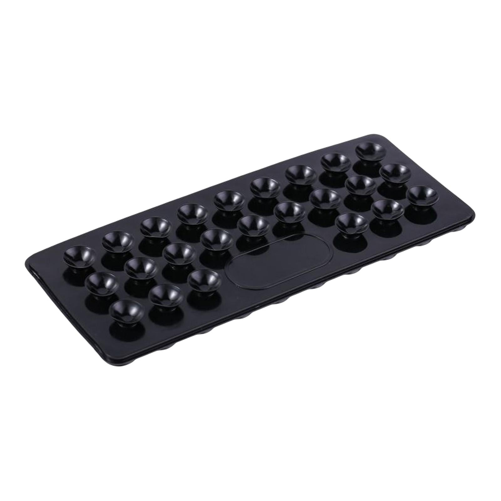 2xPortable Double Sided Suction Cups for Bathroom Toothpaste Handwashing Fluid black rectangle