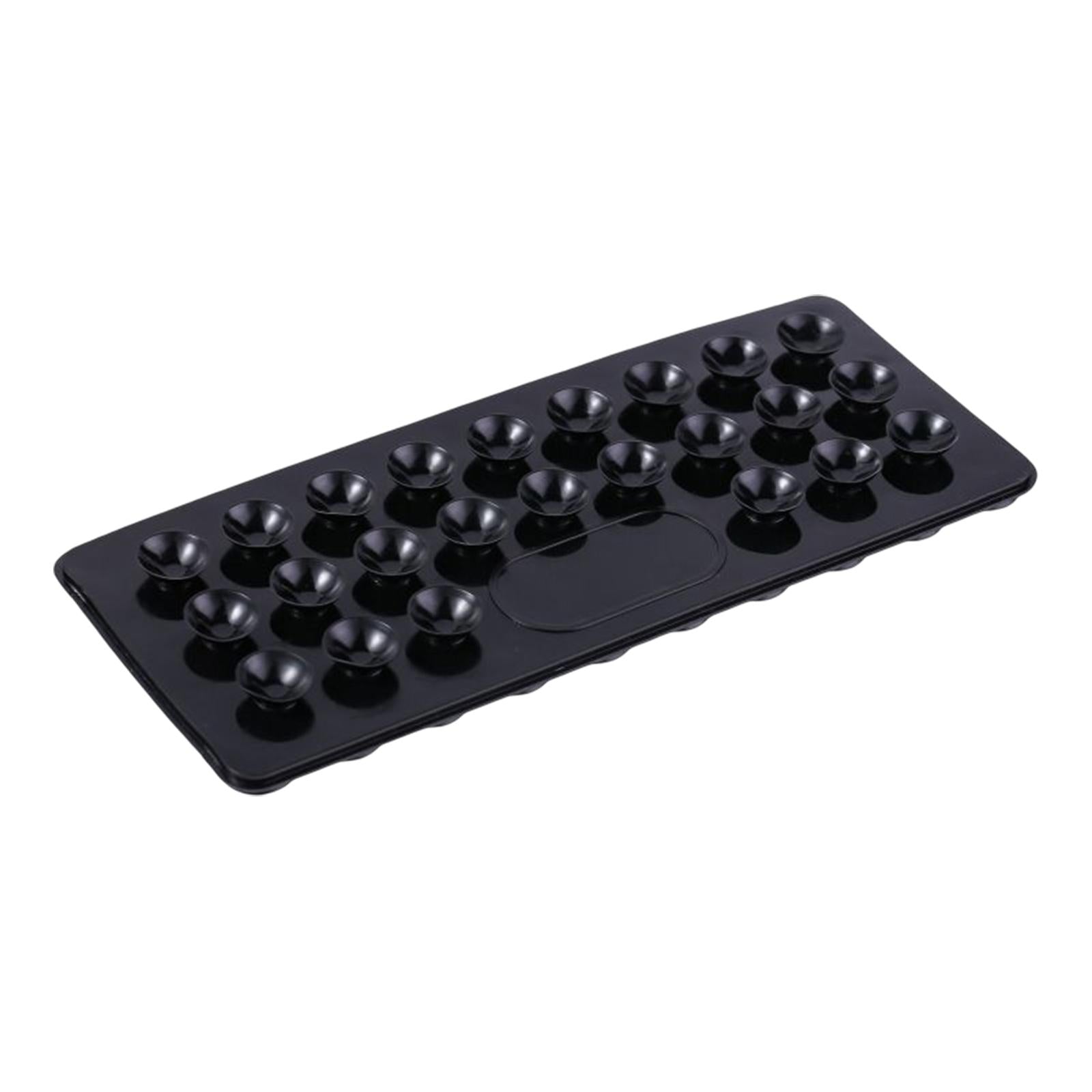 2xPortable Double Sided Suction Cups for Bathroom Toothpaste Handwashing Fluid black rectangle
