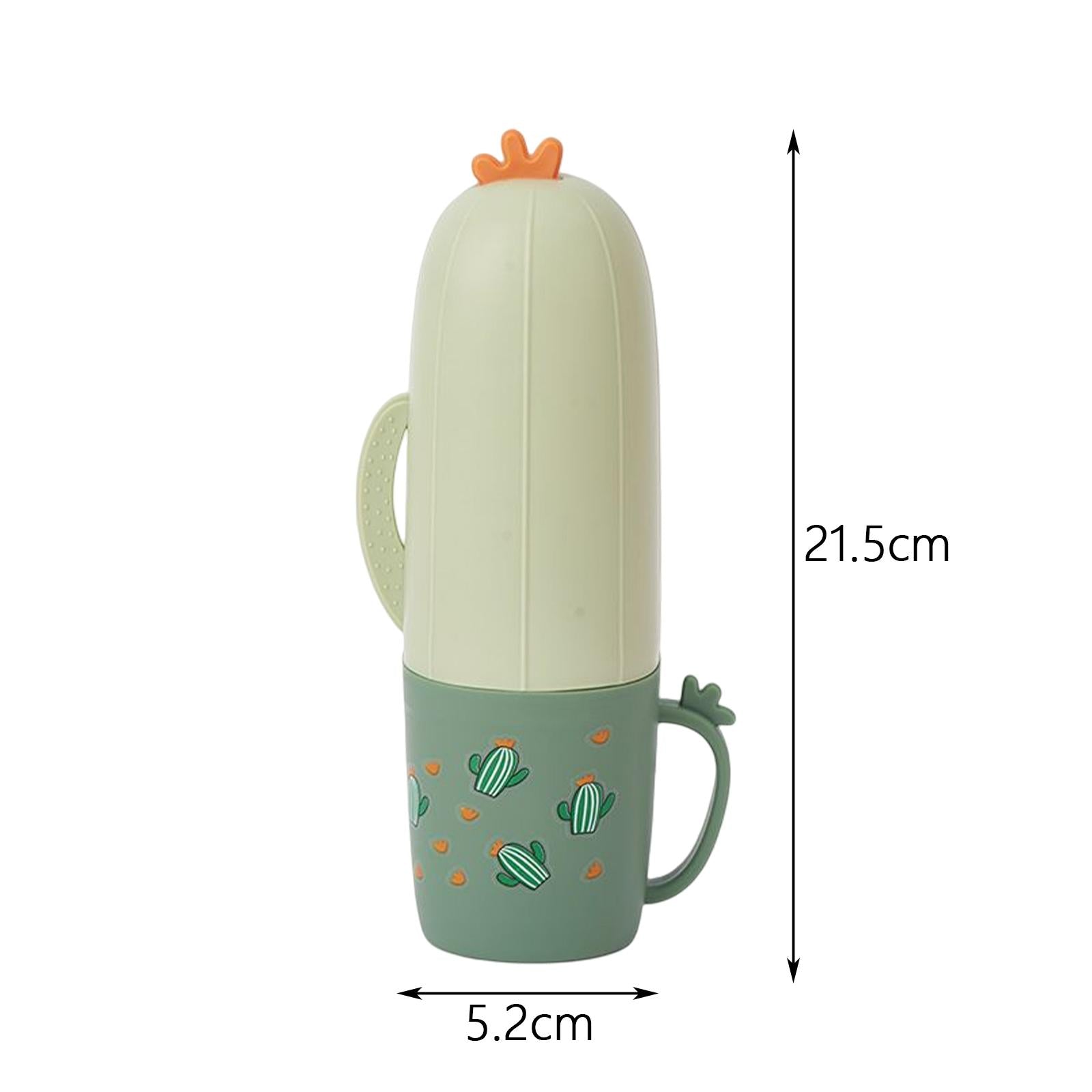 3xMultifunctional Travel Toothbrush Case Portable for Bathroom Travelling Green