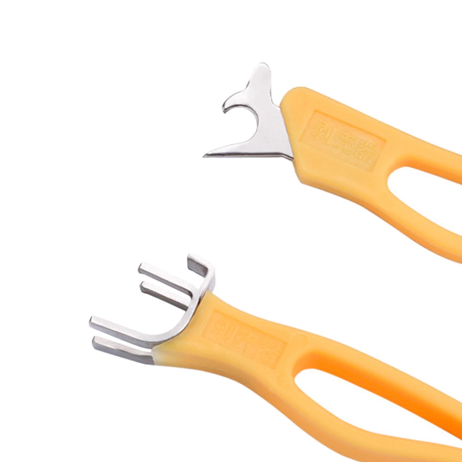 3xPortable Chestnut Opener Household Walnuts Clip Plier Handheld Black