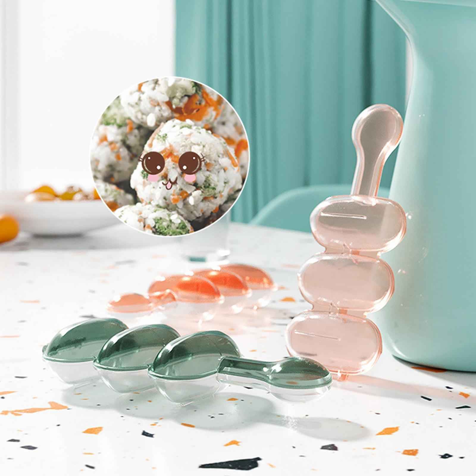 Rice Balls Shaker DIY Sushi Decor Food Grade for Camping Home Outing Red