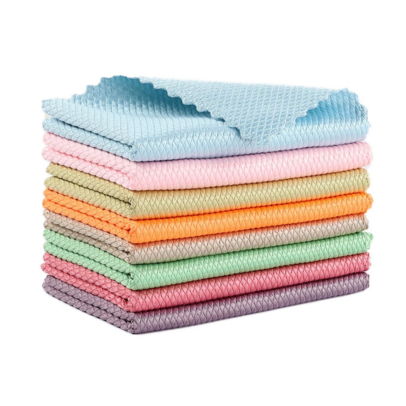 4x5x Polyester Cleaning Cloth Dishcloth Quick Drying for Toilet Sinks Shower 30cmx40cm