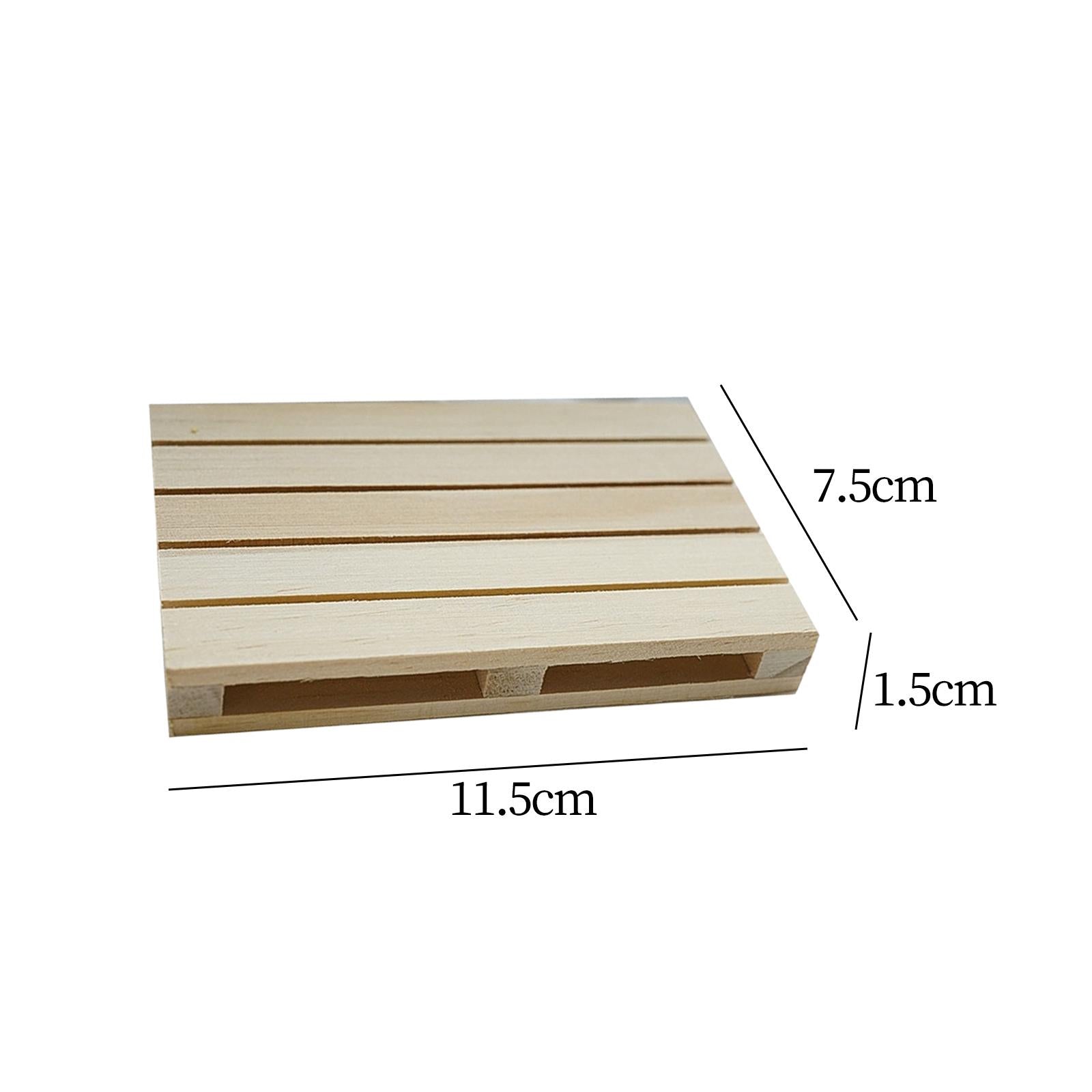4xPallet Beverage Coaster Wooden Coaster Cup Mat for Dinnerware Household
