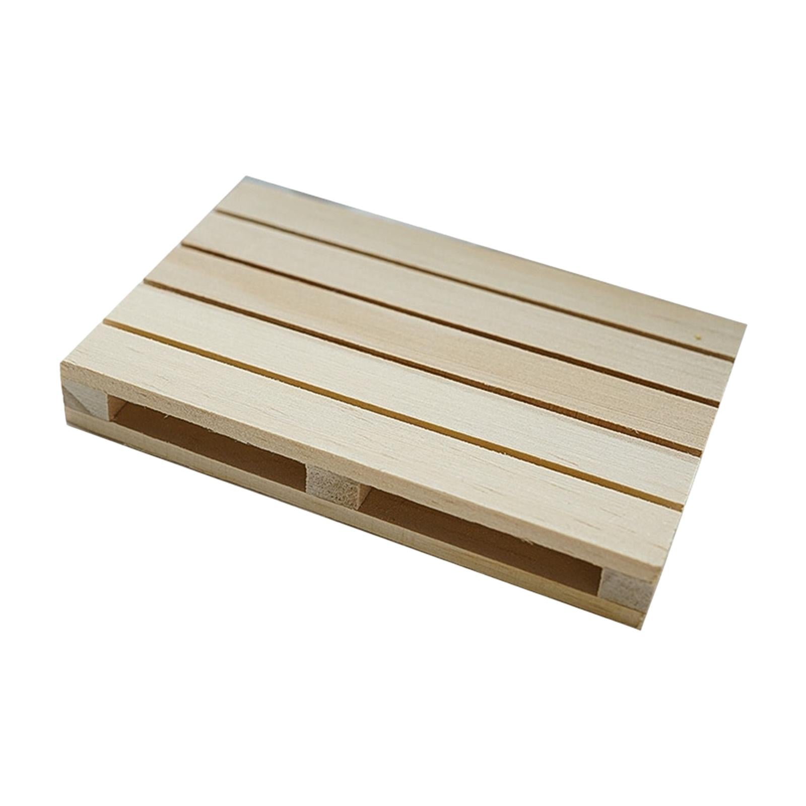 3xPallet Beverage Coaster Wooden Coaster Cup Mat for Dinnerware Household