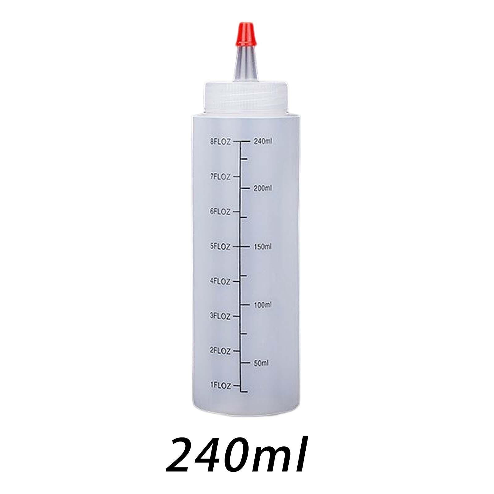 6xSalad Dressing Bottle Leakproof Ketchup Dispenser for home 240ml