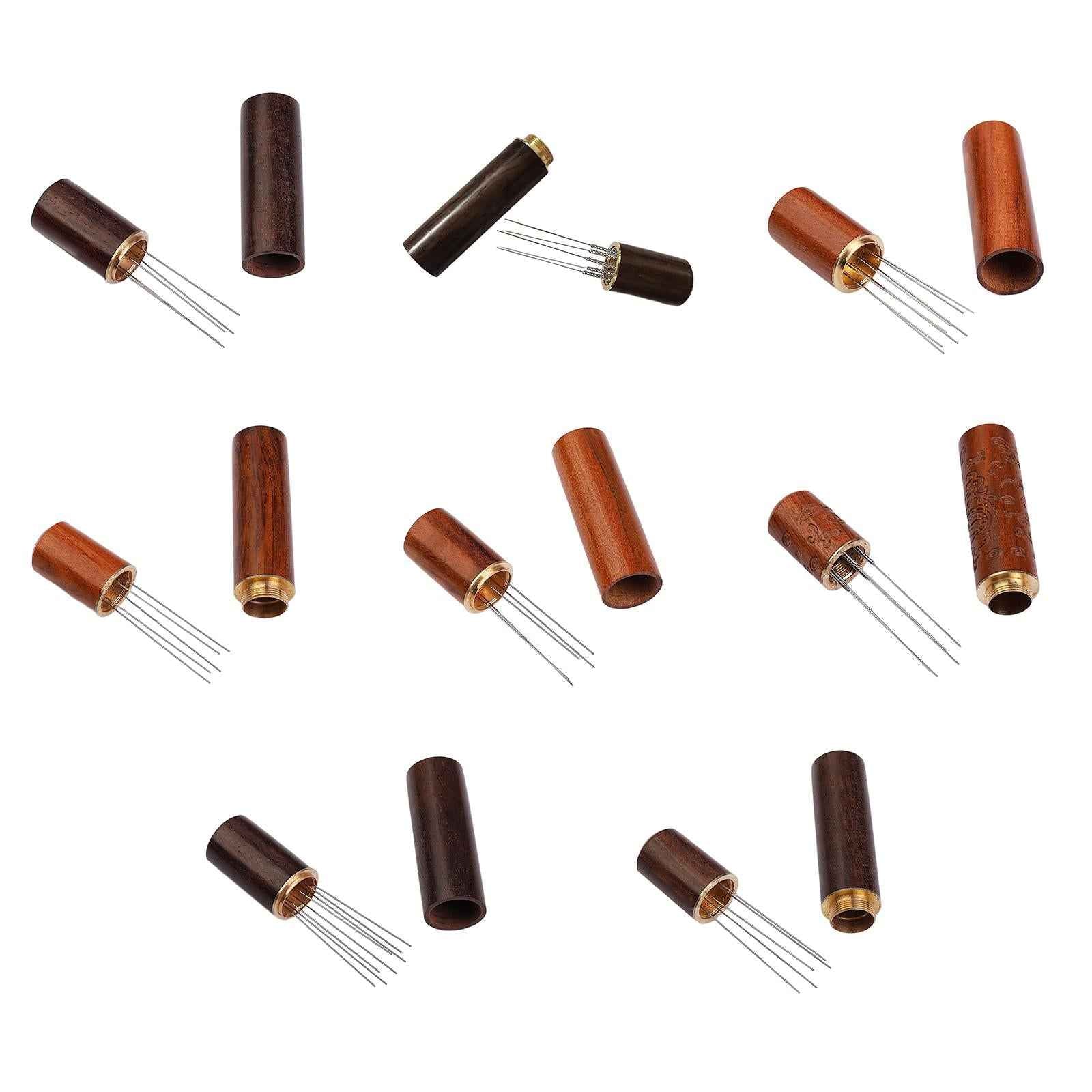Coffee Tamper Distributor Coffee Distributor Leveler Wood for Hotel Home 8 pins ordinary
