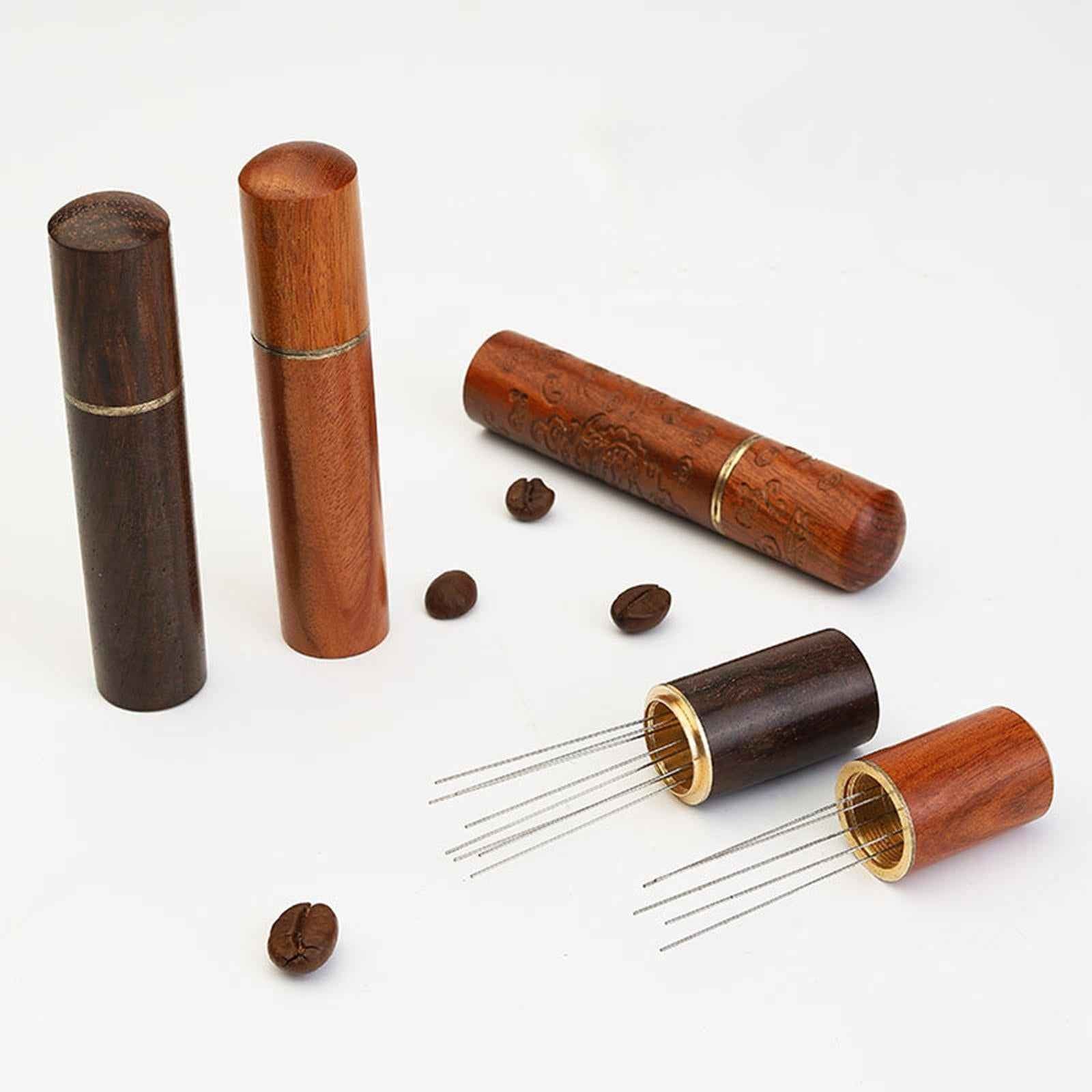 Coffee Tamper Distributor Coffee Distributor Leveler Wood for Hotel Home 8 pins ordinary