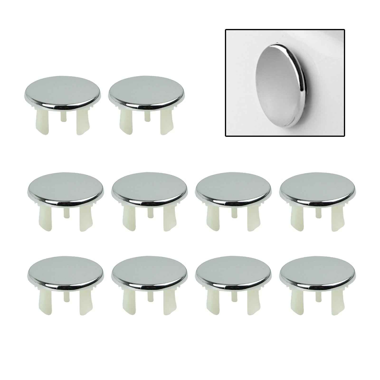 10Pcs Sink Overflow Cover Hole Cover Replacement for Kitchen Wash Basin Solid