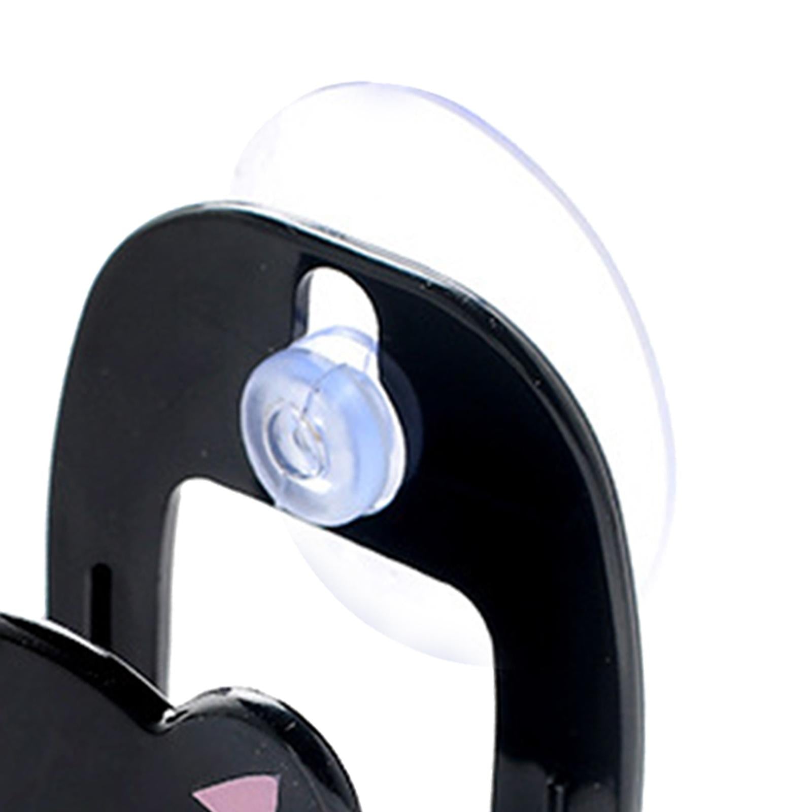 2xCartoon Suction Sink Drain Rack Sponge Holder Soap Shelf Hanging Basket Black
