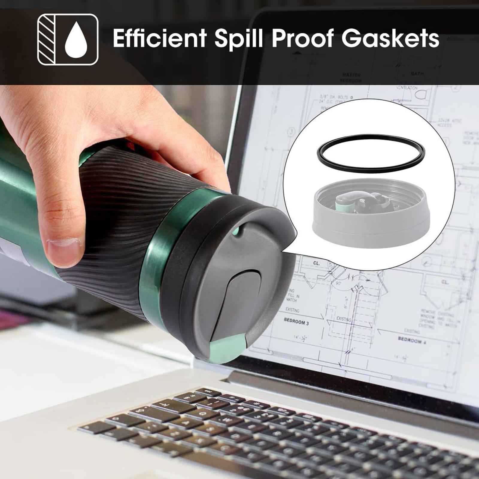 6 Pieces Silicone Gaskets Sealing Rings Sket Replacement for Food Containers