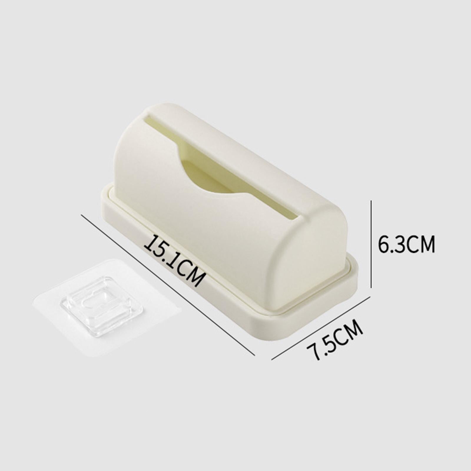 4xWall Mount Trash Bag Dispenser Hanging for Living Room Cabinet Ornament White