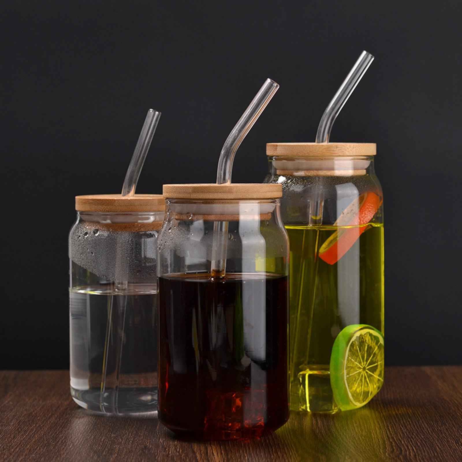 2xHousehold Transparent Bubble Tea Cup Reusable Clear for Home Holiday 380ml