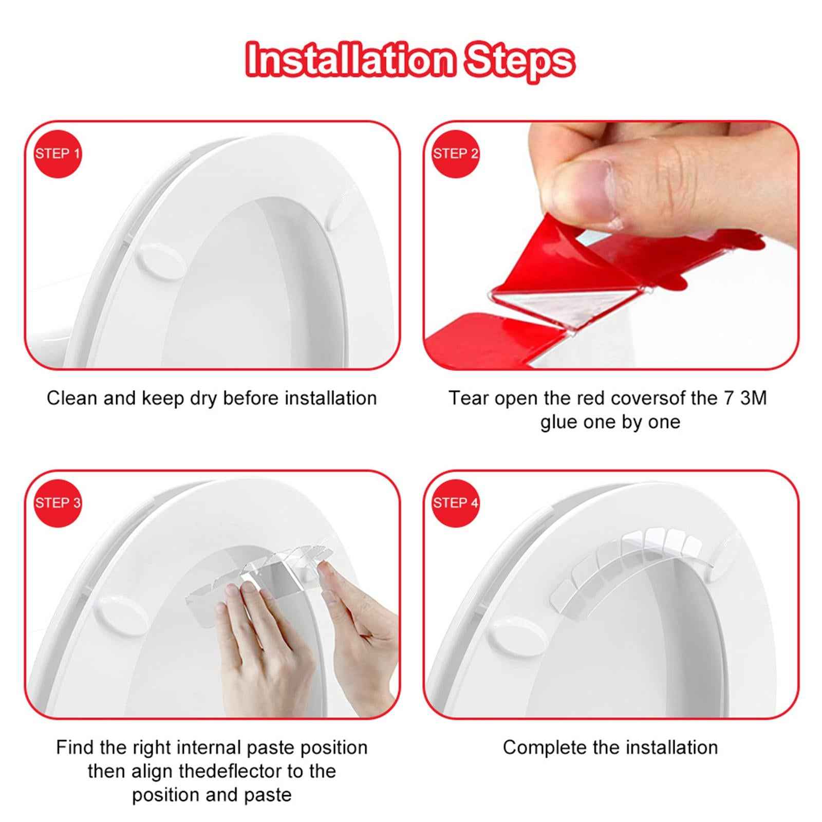 Potty Urine Deflector Guard Portable Stickiness Universal for Bathroom Hotel