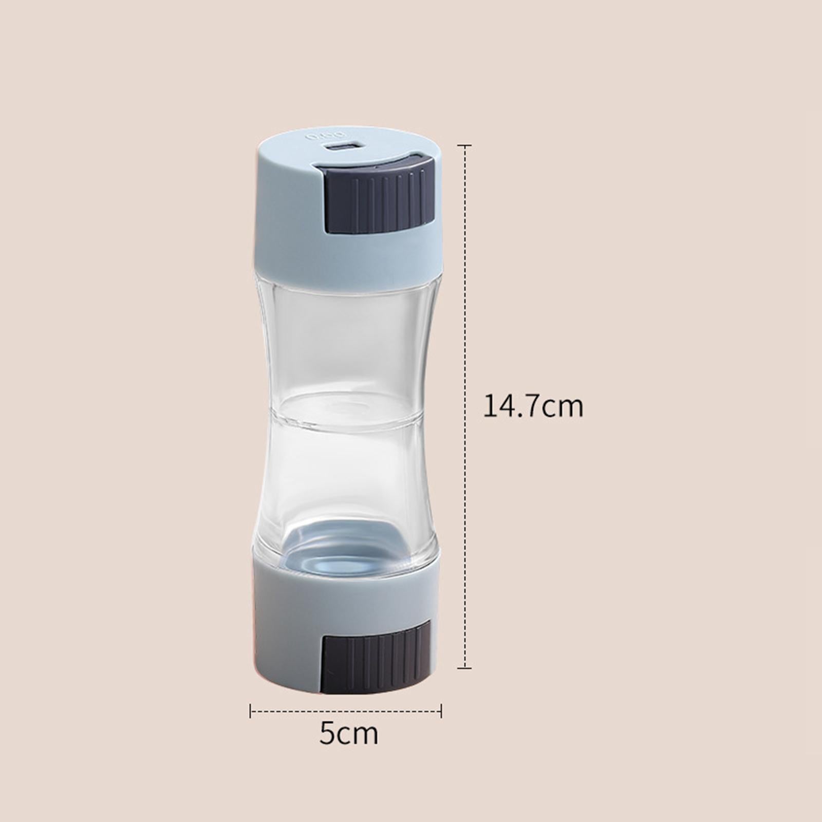 4xQuantitative Seasoning Bottle Salt Pepper Shaker for Kitchen Barbecue Pepper Blue