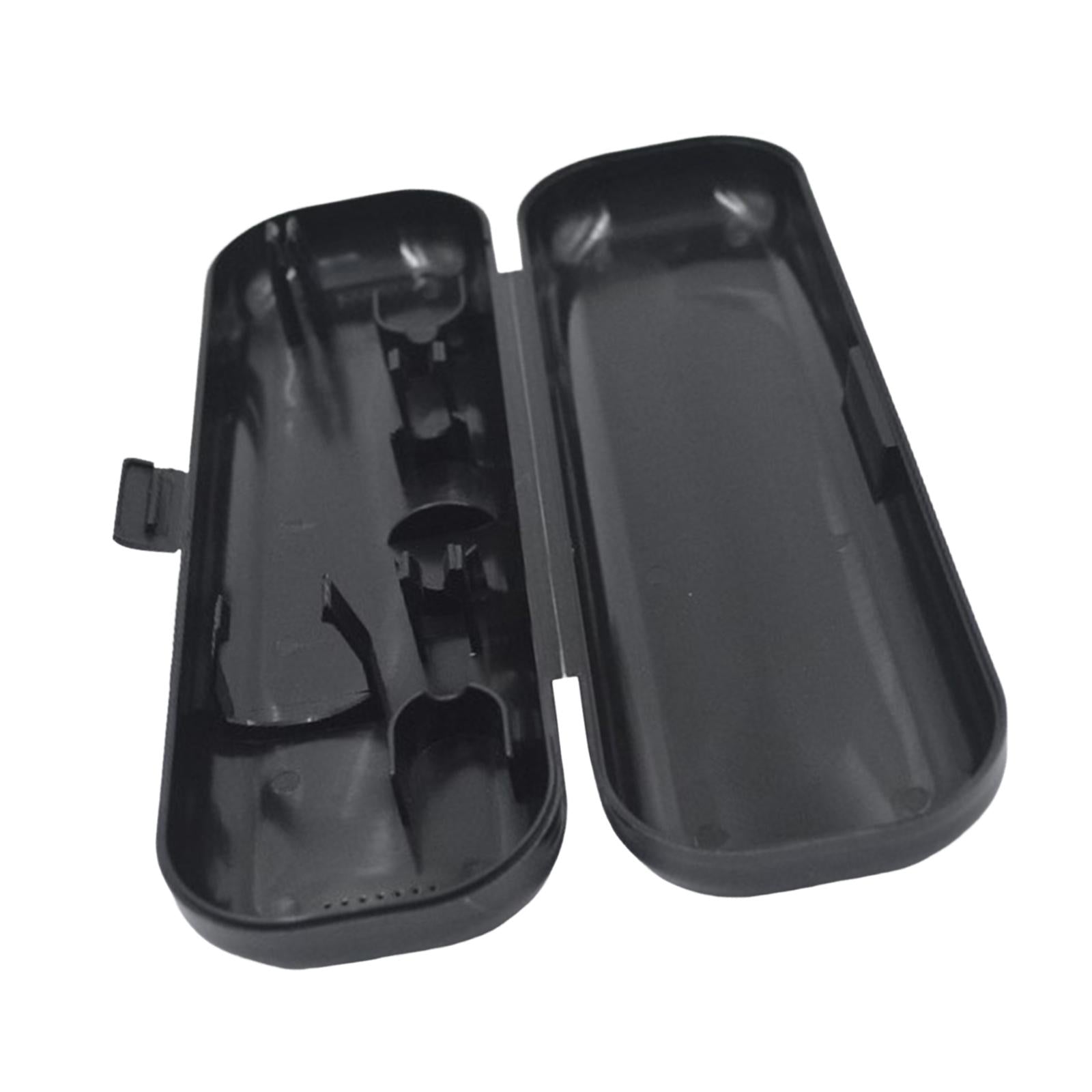 2xToothbrush Travel Case Protective Cover Compact Portable Holder for Bathroom Black