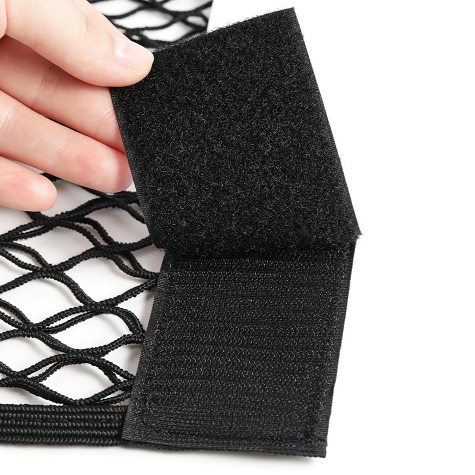 2xRV Storage Mesh Net with Tape Stickers RV Netting Pocket for Boats Trunk Car 25cmx30cm