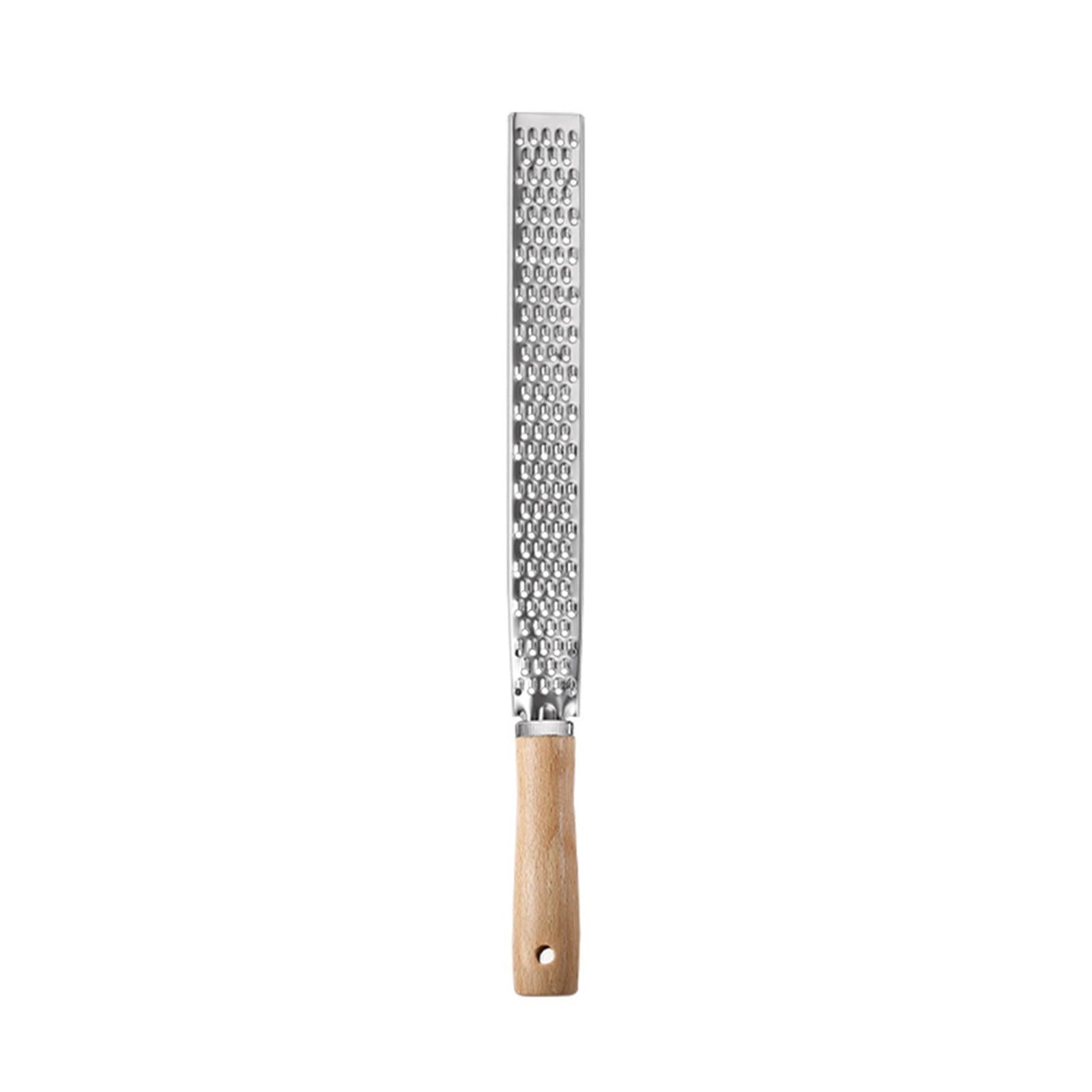 2xKitchen Grater Orange Zester Safe Zester Grater for Cucumber Potatoes Onions Wooden Handle
