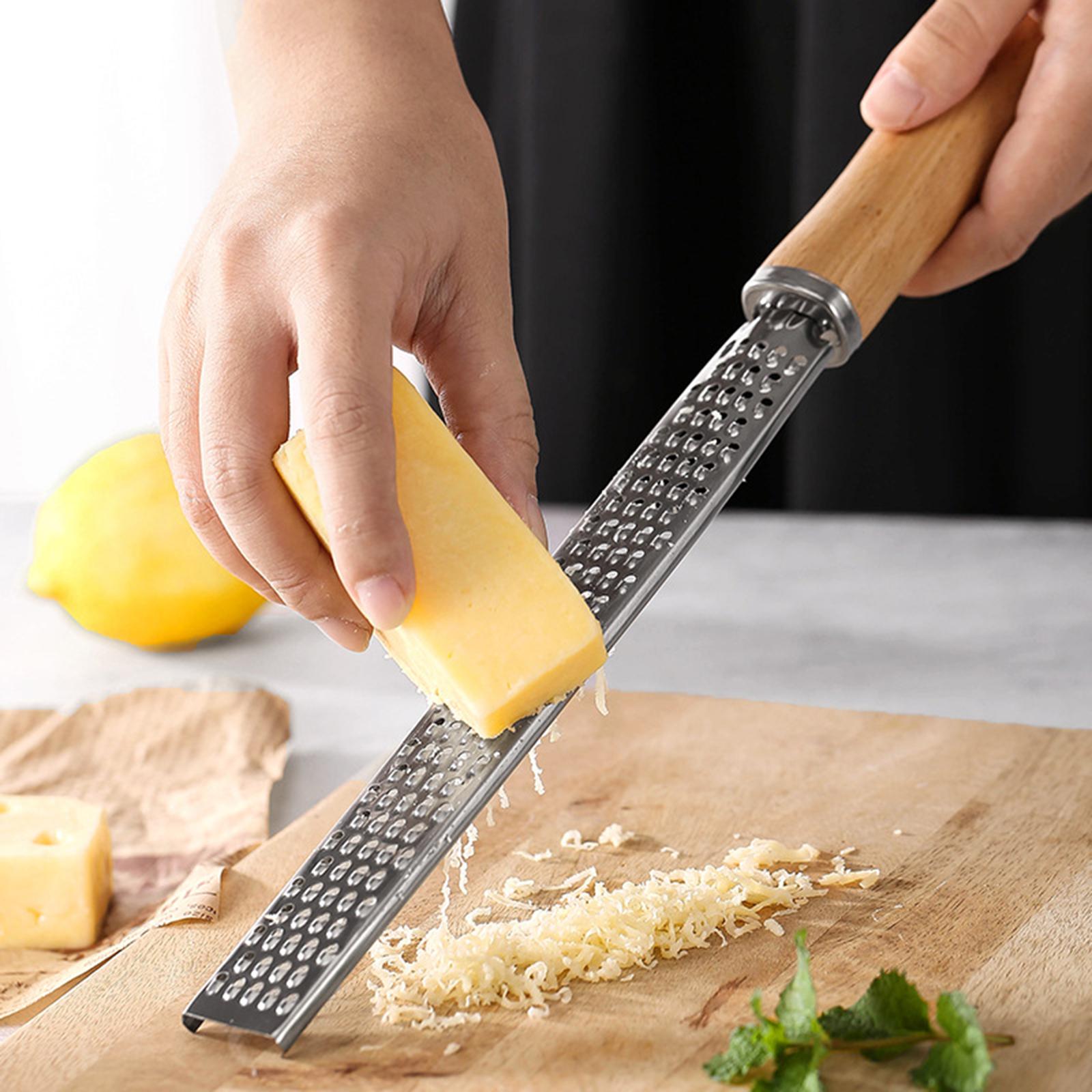 2xKitchen Grater Orange Zester Safe Zester Grater for Cucumber Potatoes Onions Metal Handle