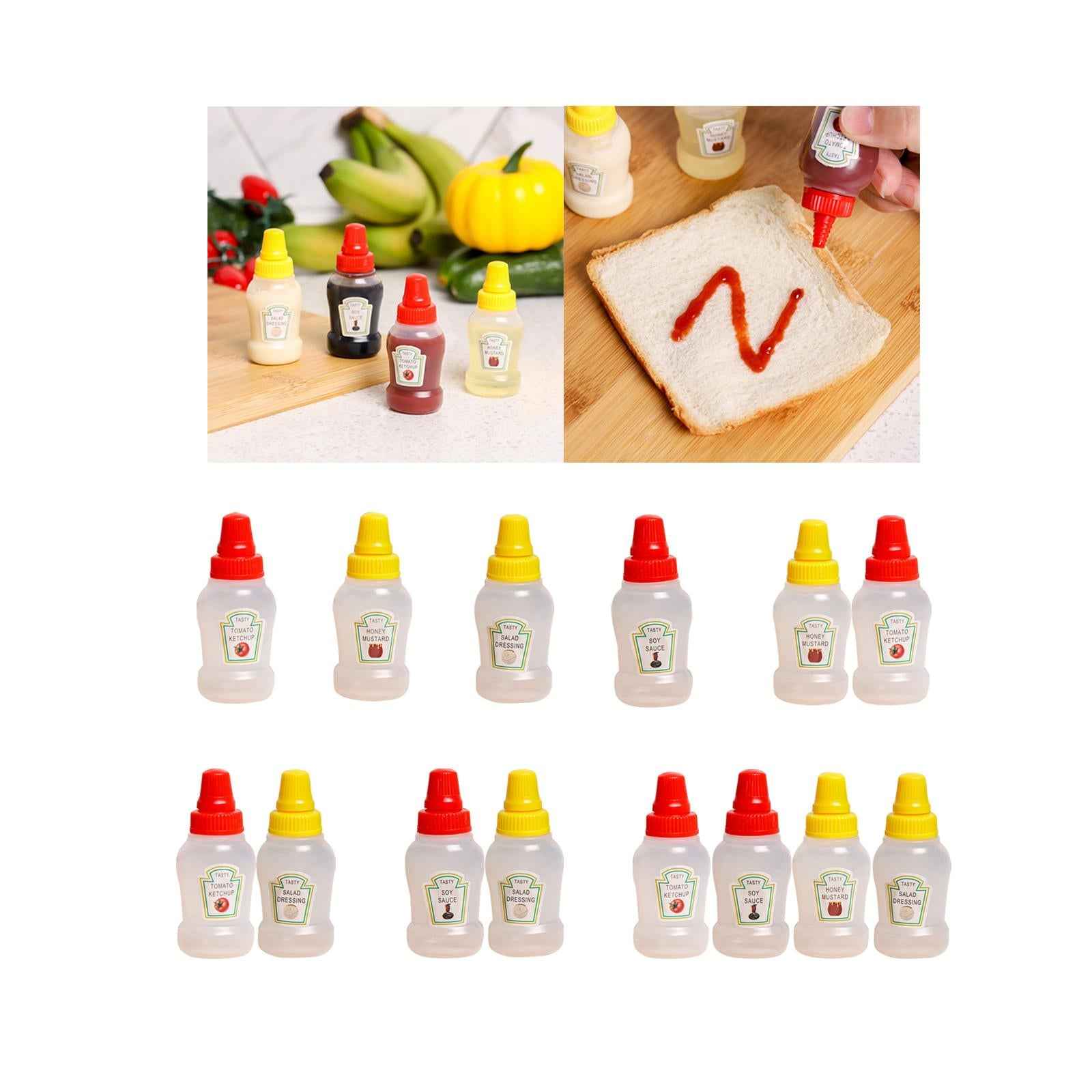 Mini Tomato Ketchup Bottle Containers Bottle for Kitchen BBQ Outdoor ketchup