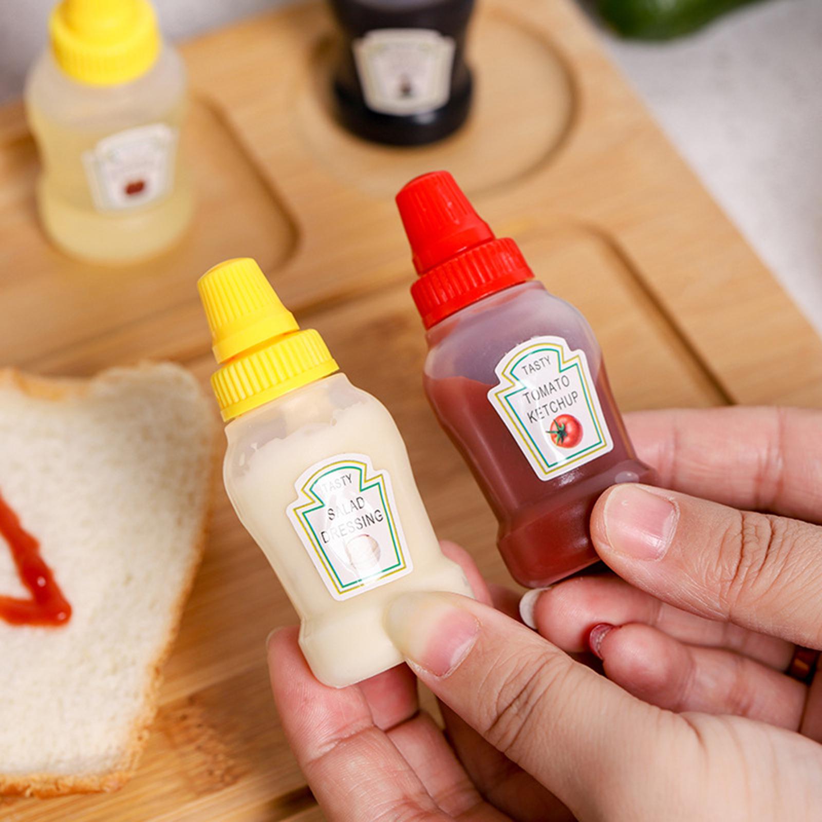 3xMini Tomato Ketchup Bottle Containers Bottle for Kitchen BBQ Outdoor honey