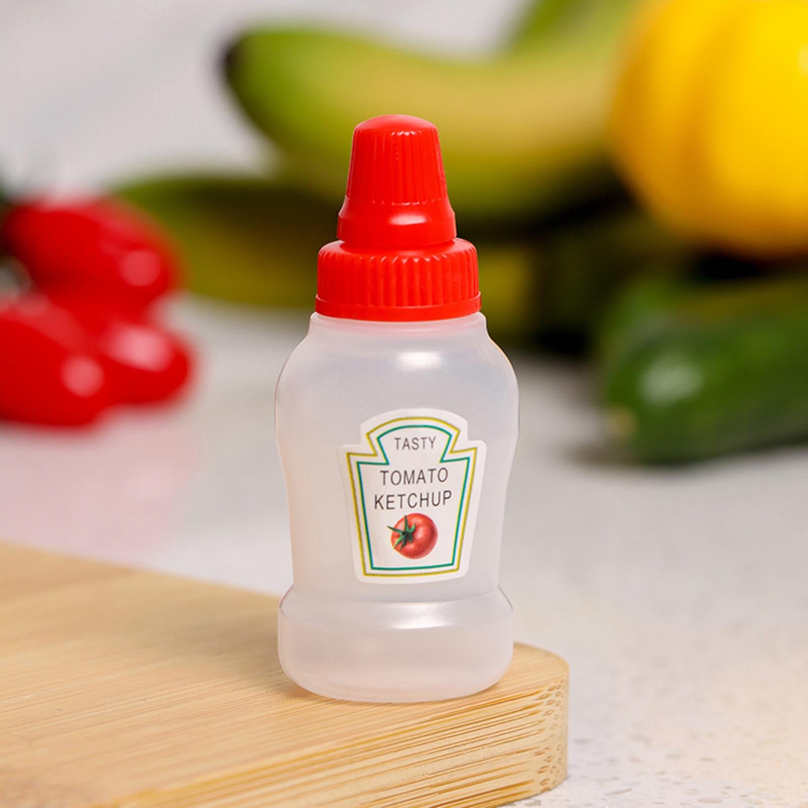 3xMini Tomato Ketchup Bottle Containers Bottle for Kitchen BBQ Outdoor ketchup and salad