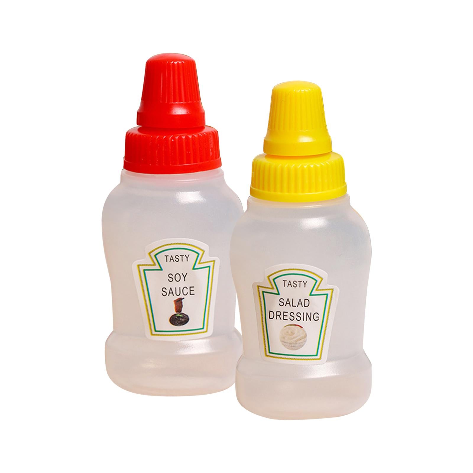5xMini Tomato Ketchup Bottle Containers Bottle for Kitchen BBQ Outdoor soy and salad