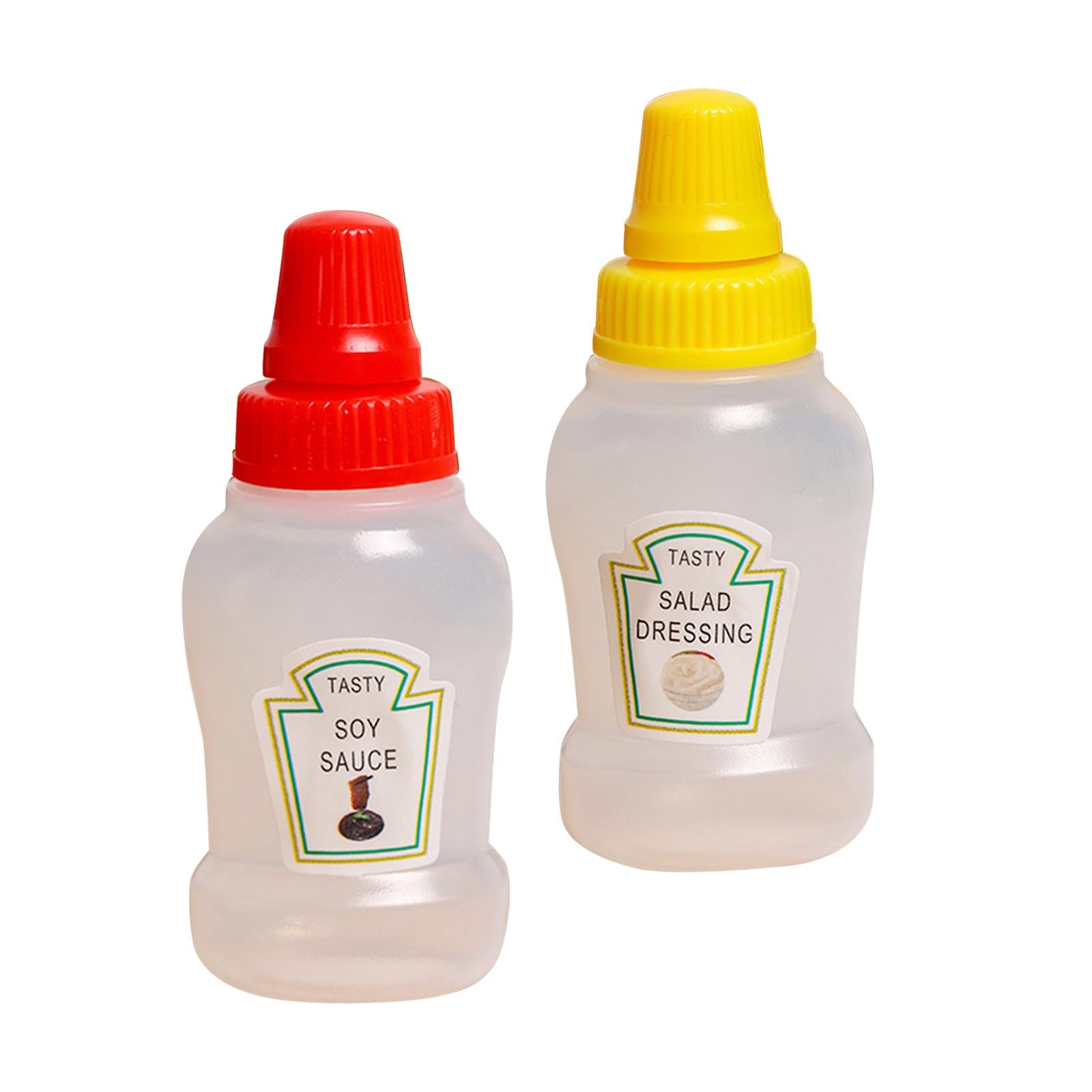 5xMini Tomato Ketchup Bottle Containers Bottle for Kitchen BBQ Outdoor soy and salad
