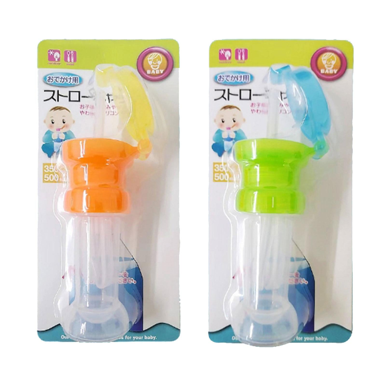 3xWater Bottle Straw Caps with Straw Storage Box Juice Drink Water Bottle Caps pink
