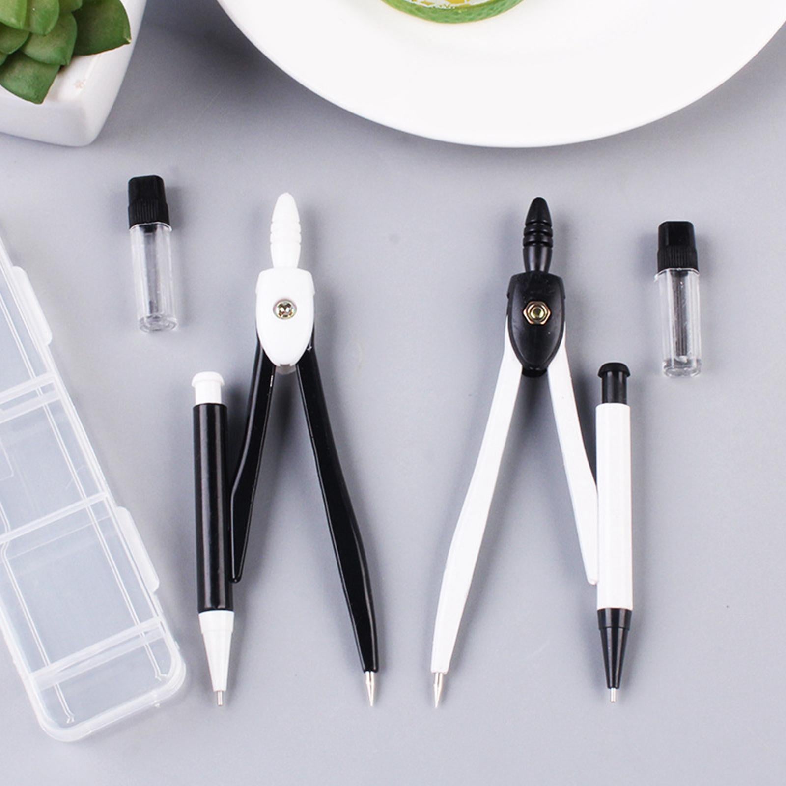 3xDrawing Compass Professional Draw Circle Tool for Geometry Teachers Learning White
