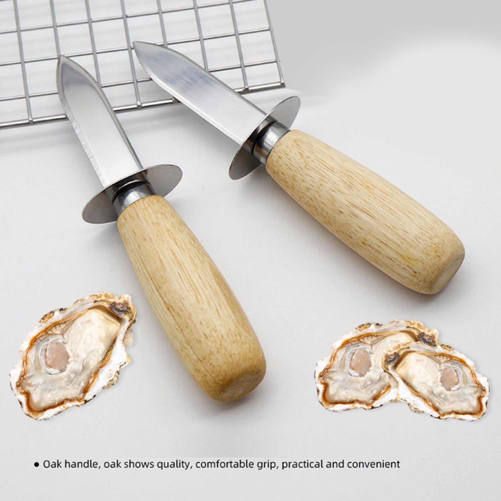 2xStainless Steel Clam Shucking Clam Shellfish Seafood Opener for Shellfish
