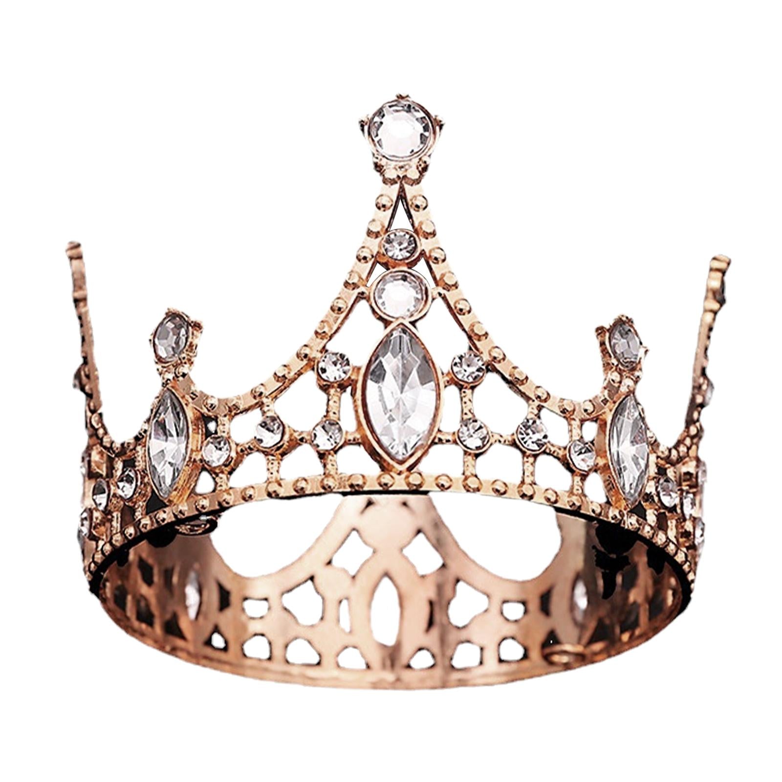 4xHairband Tiaras Modern Tiaras Headpieces for Themed Parties Wedding Birthday rose gold