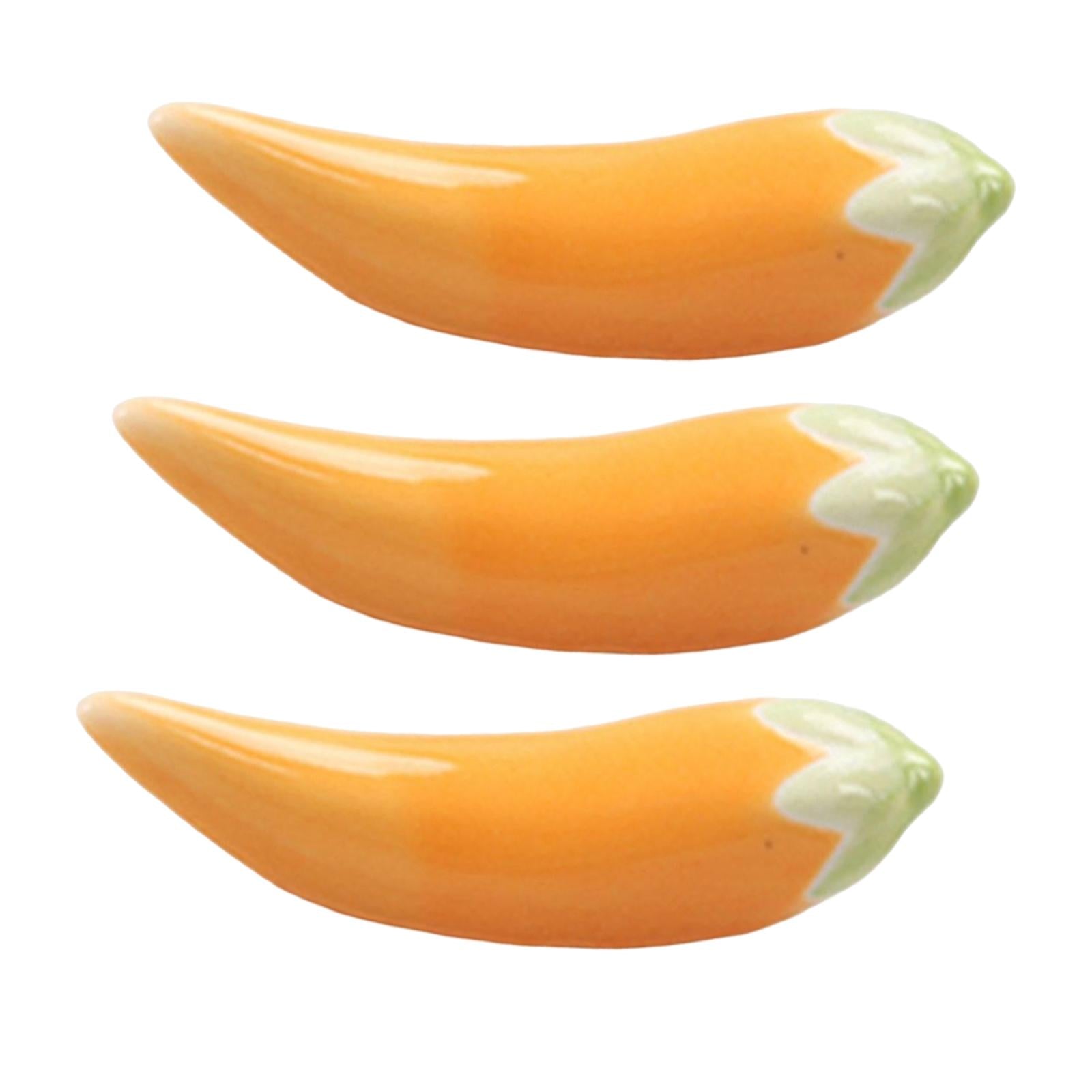 4x3 Pieces Chopstick Rest Chopsticks Utensil Cutlery Stand for Home Spoon Fork Orange