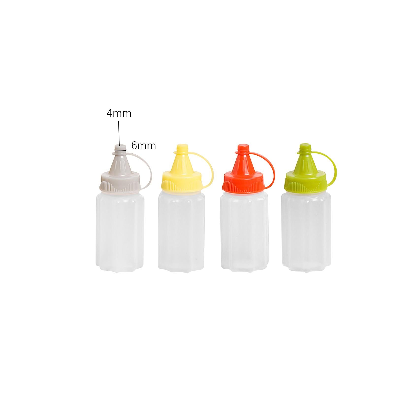 4xHoney Bottles Storage Empty Mini Tomato Ketchup Bottle for Home BBQ Utensils style G