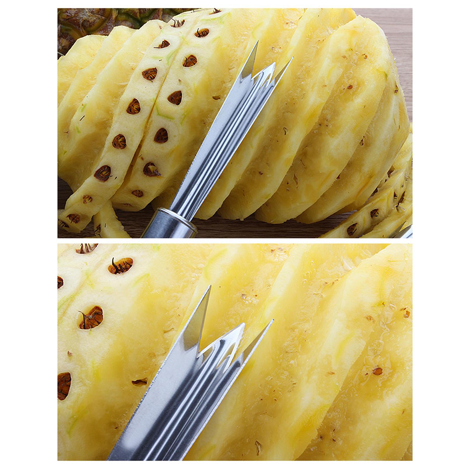 2xPineapple Eye Peeler Pineapple Peeling Cutter for Home Restaurant Supermarket