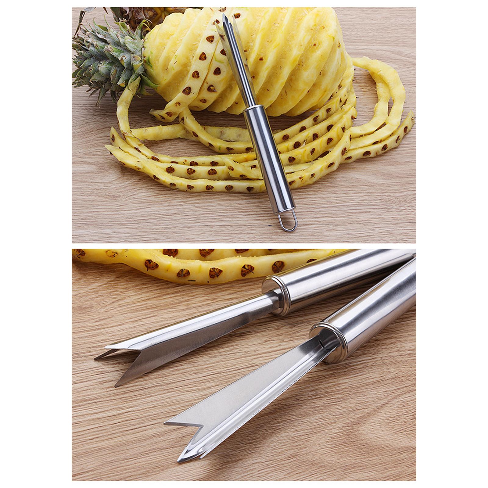 2xPineapple Eye Peeler Pineapple Peeling Cutter for Home Restaurant Supermarket