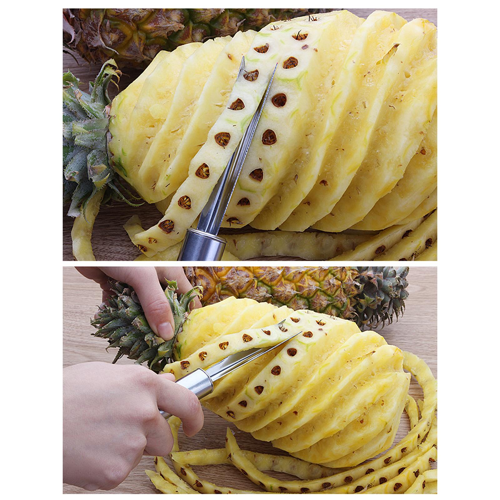 2xPineapple Eye Peeler Pineapple Peeling Cutter for Home Restaurant Supermarket