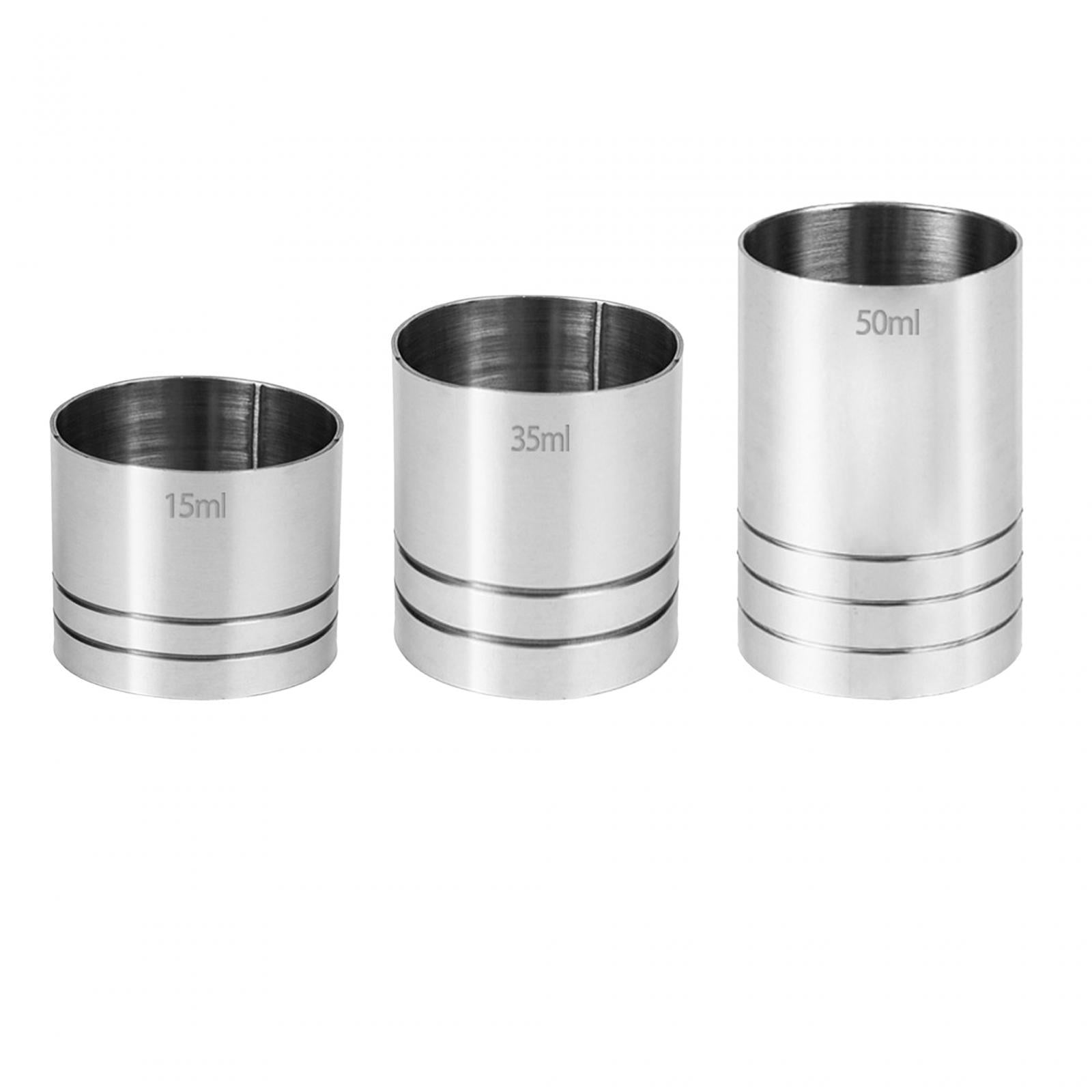 2xPractical Wine Cup Professional Bartender Drinks Measure Cup for Bar Kitchen 25ml