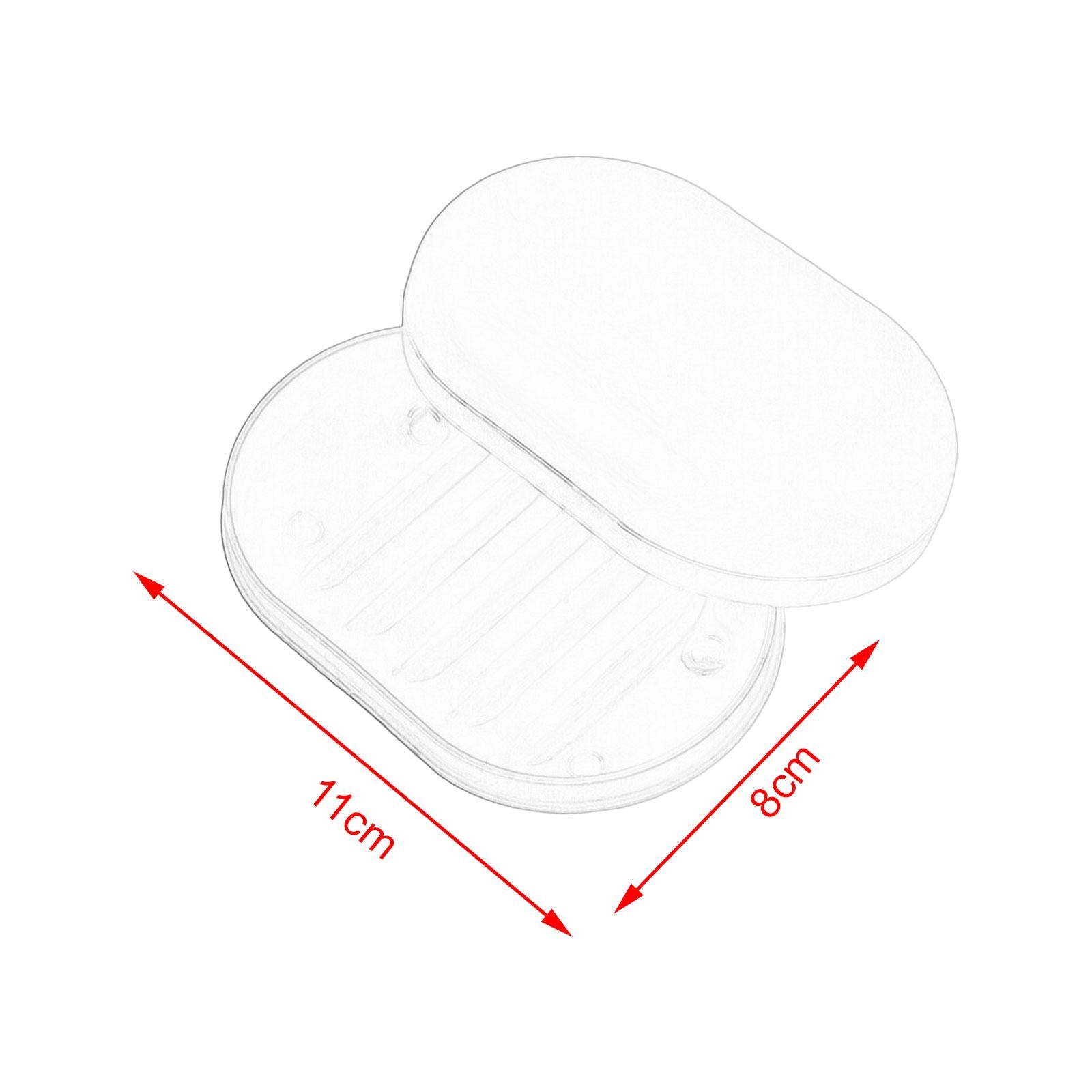 4xSoap Box Holder Detachable Soap Holder with Lid for Hiking Traveling Shower Pink