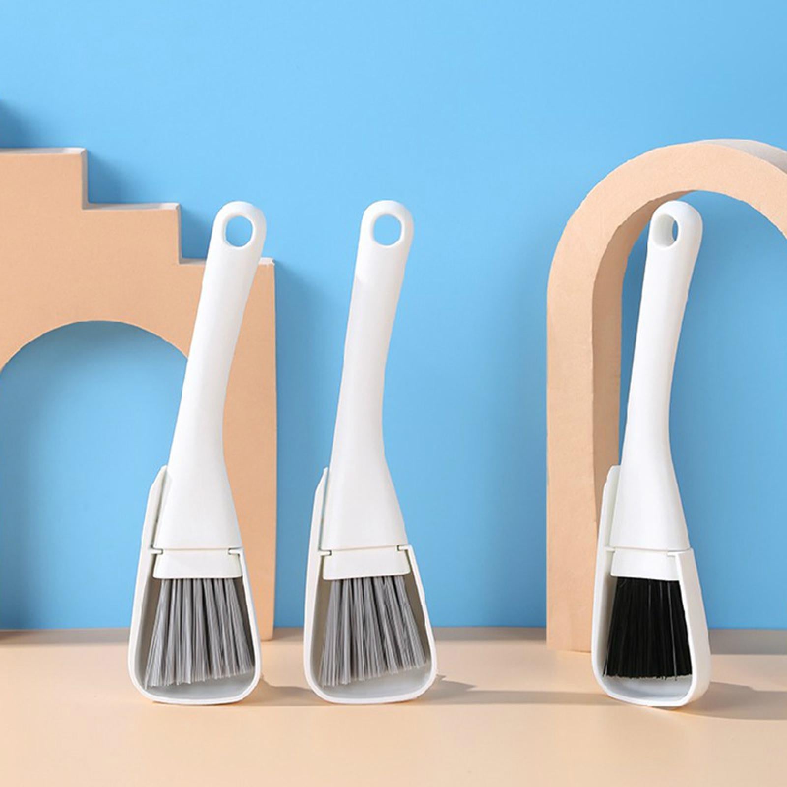 2xWindow Track Cleaning Brush Handheld Groove Cleaning Brush for Home Black