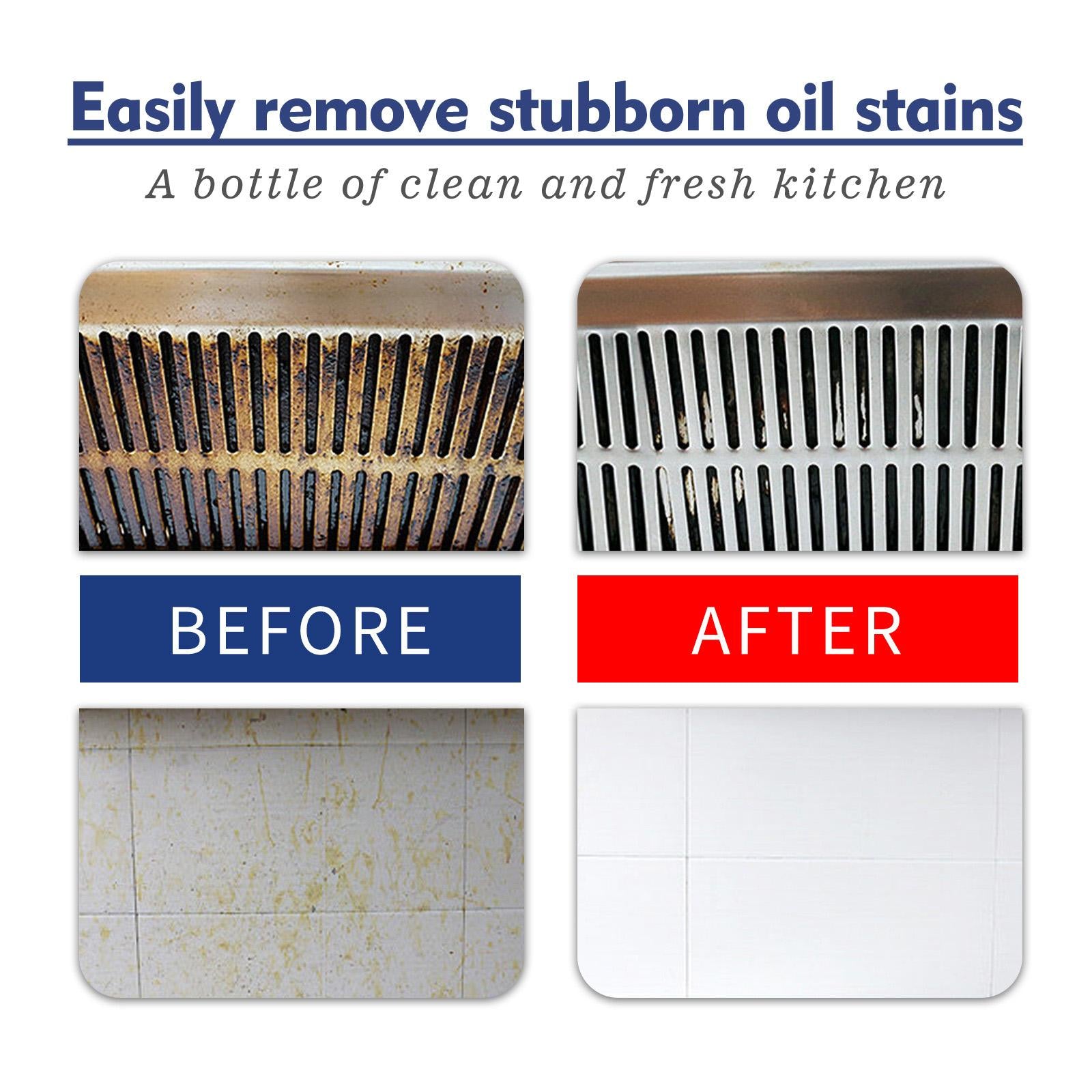 2xKitchen Cleaner Powder Practical Remove Stains for Cooktop Household Kitchen