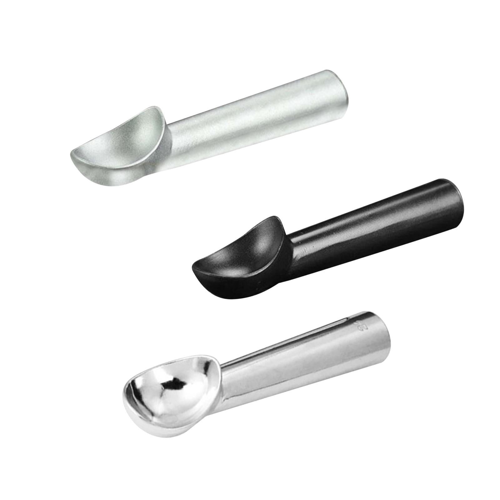 4xIce Cream Scoop Modern Cookie Spoon Durable for Home Dessert Shop Restaurant Grey