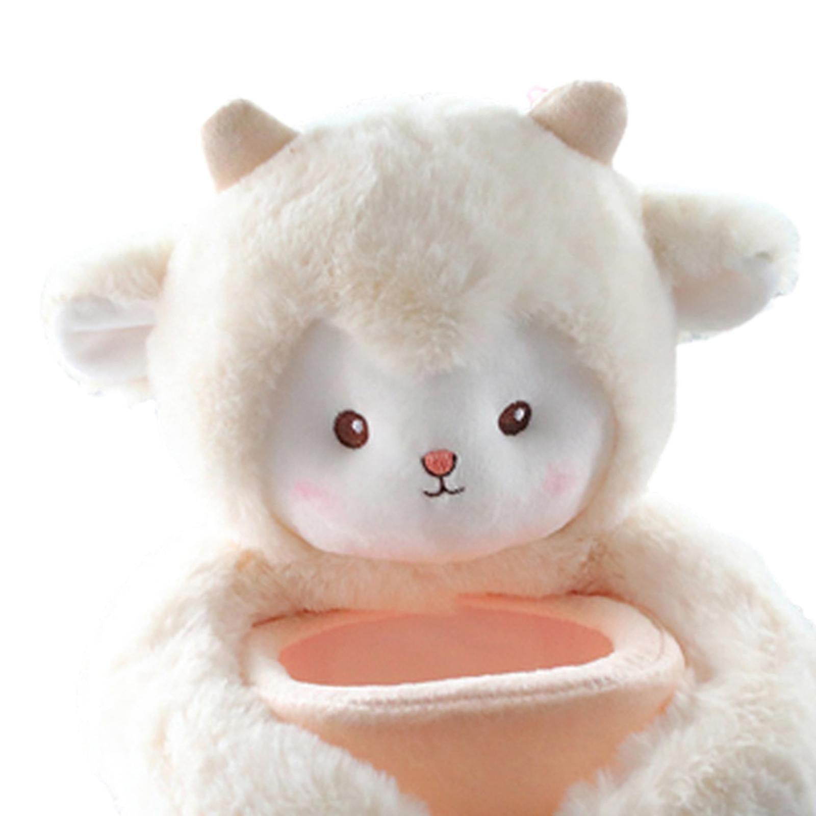 Creative Car Trash Can Cute Plush Toy Universal Tissue Case Decor sheep