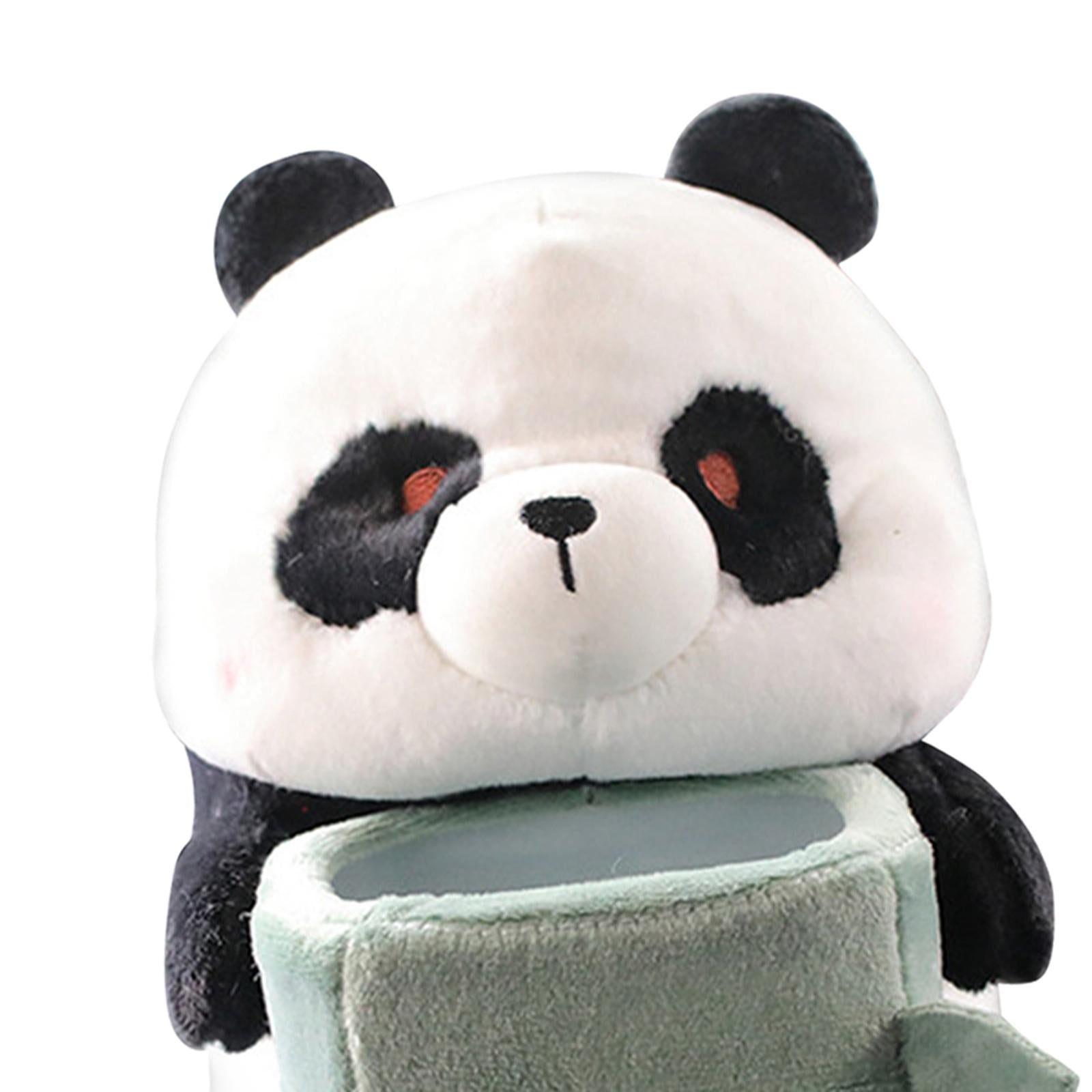 Creative Car Trash Can Cute Plush Toy Universal Tissue Case Decor panda