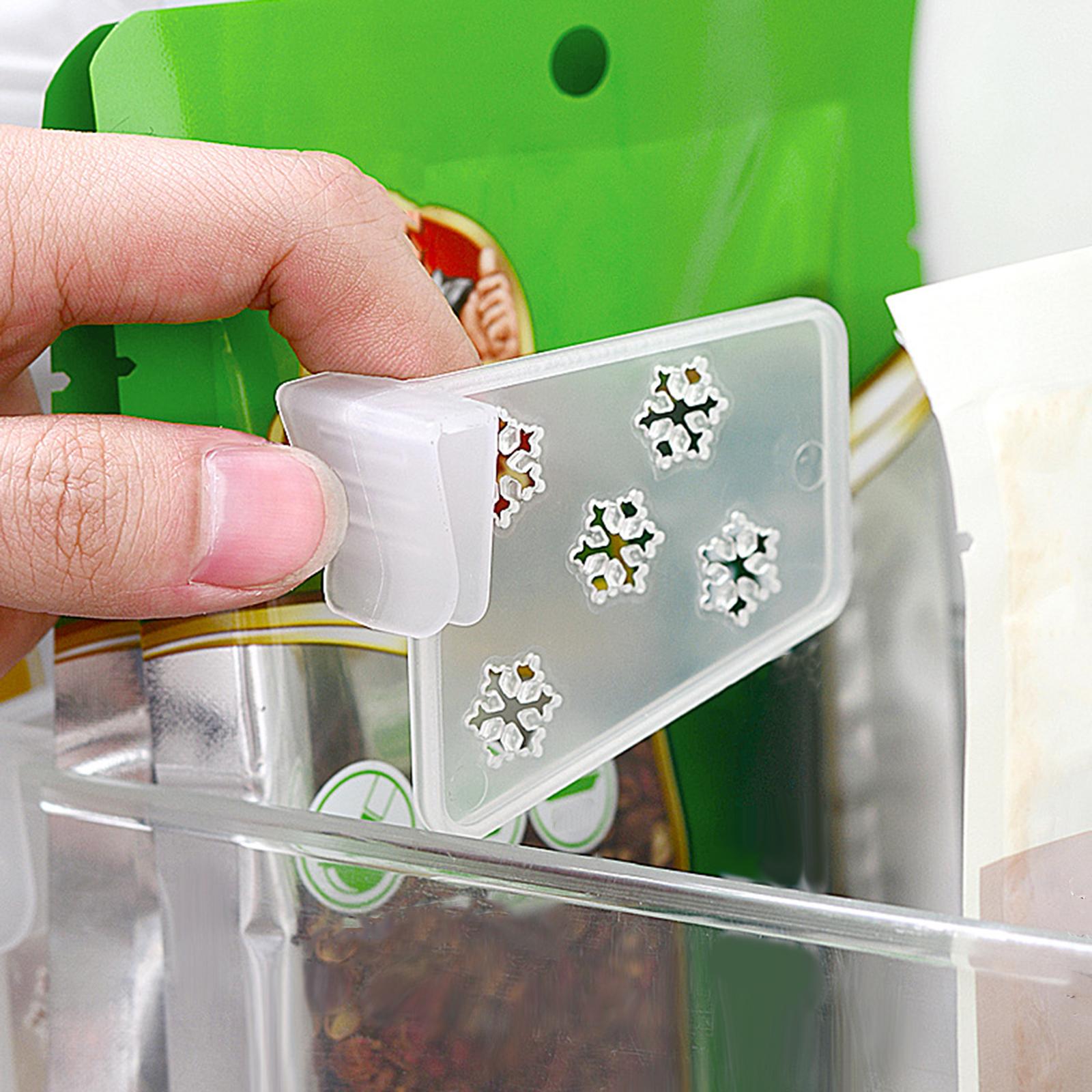 5x10Pcs Refrigerator Organizer Bins Partition Fridge Storage Container Divider