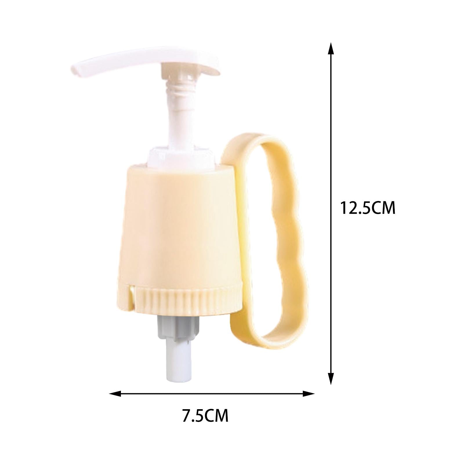 2xKetchup Sauce Squeezer Nozzle Hand Press Type Syrup Dispenser for Restaurants beige