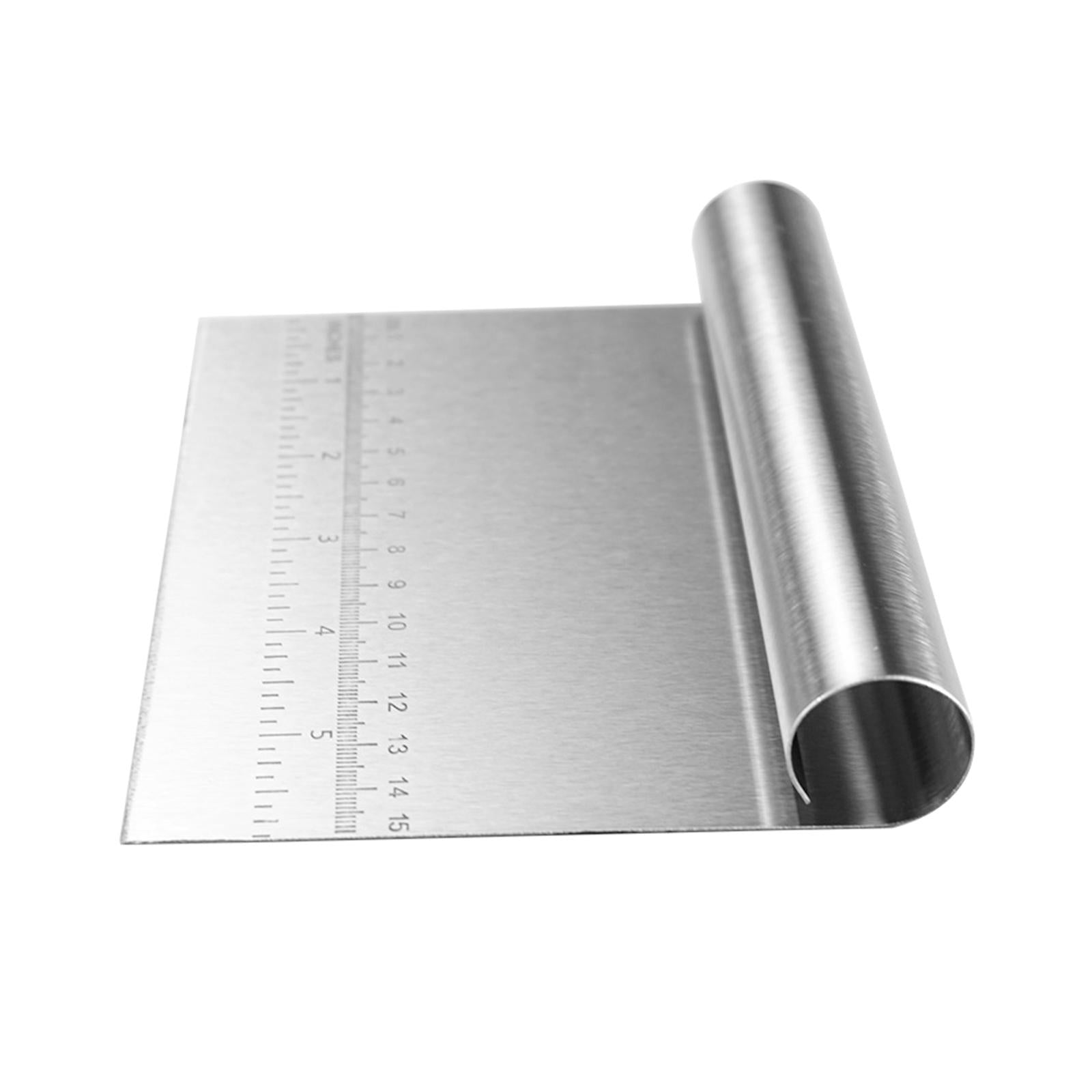 4xStainless Steel Food Scraper Multipurpose Cutter for Cake Cookie