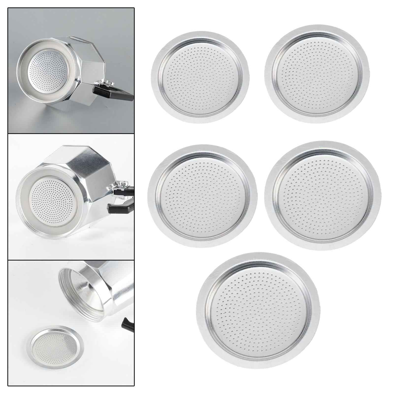Stovetop Espresso Maker Filter Sieve for Moka Pots Kitchen Stovetop Espresso 4.7cmx3.9cmx0.3cm