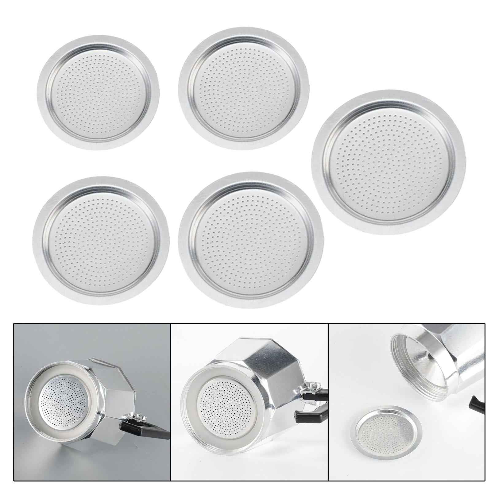Stovetop Espresso Maker Filter Sieve for Moka Pots Kitchen Stovetop Espresso 4.7cmx3.9cmx0.3cm