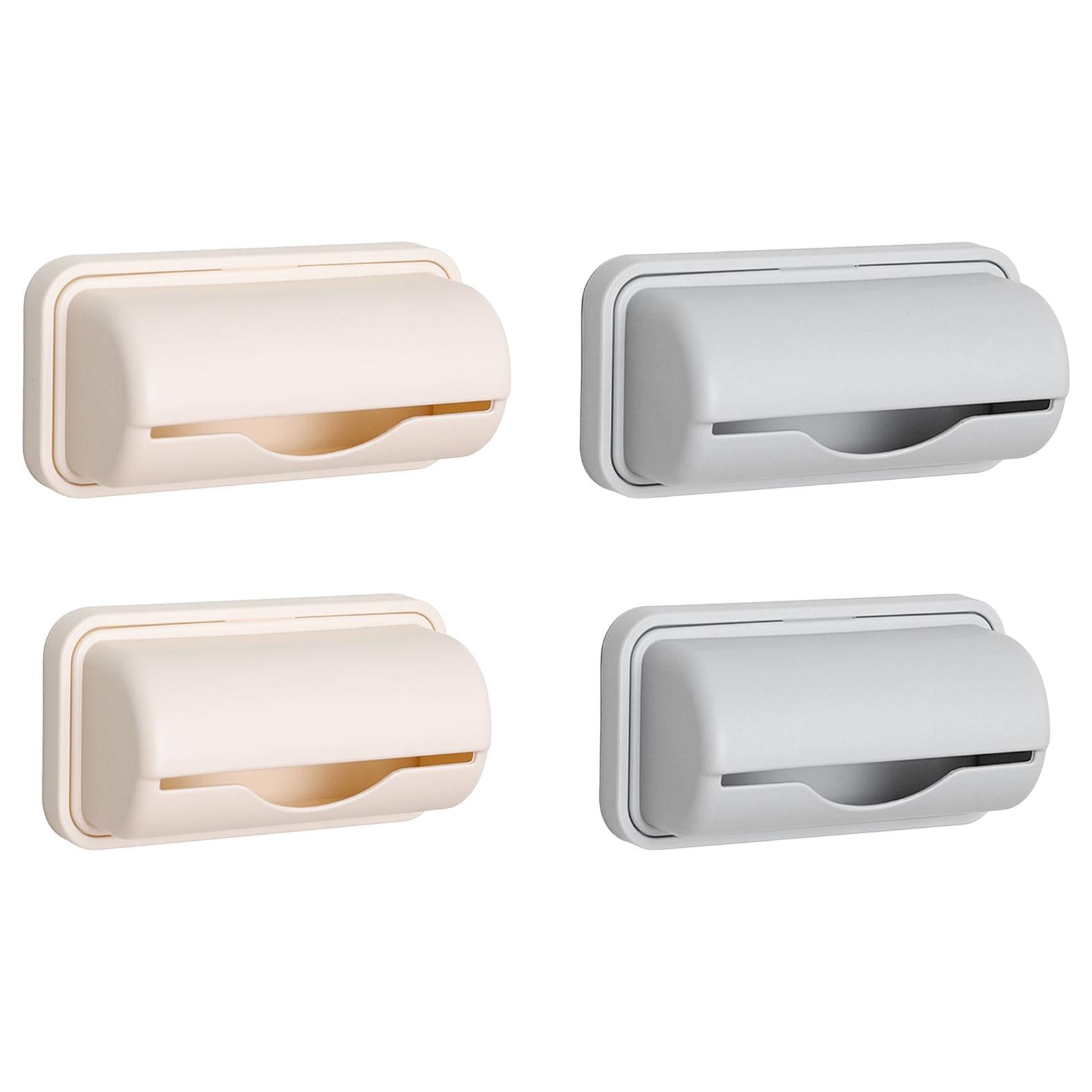 3xTrash Bag Holder Wall Mount Garbage Bag Holder for Kitchen Cabinet Household large apricot